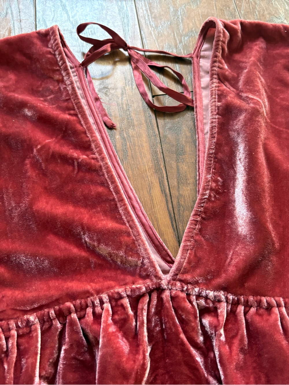 Free People Velvet Open Back Dress – Size XL - Picture 4 of 7
